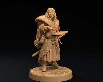 32mm Isril the Scholar by Dragon Trapper Lodge Tabletop D&D Fantasy Resin Printed