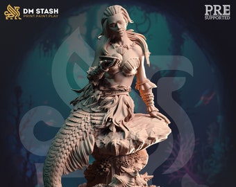 32/75mm Dyriani Mermaid/Siren by DM Stash Tabletop Choose Your Figure  D&D Fantasy Resin Printed