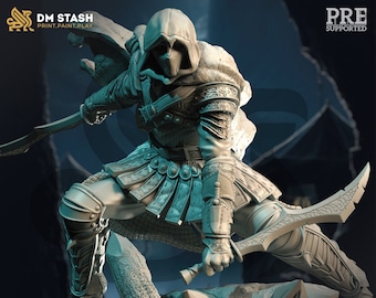 32/75mm Master Assassin Seran by DM Stash Tabletop D&D Fantasy Resin Printed