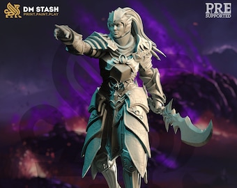 32mm Elven Vanguard Soldier by DM Stash Tabletop D&D Fantasy Resin Printed