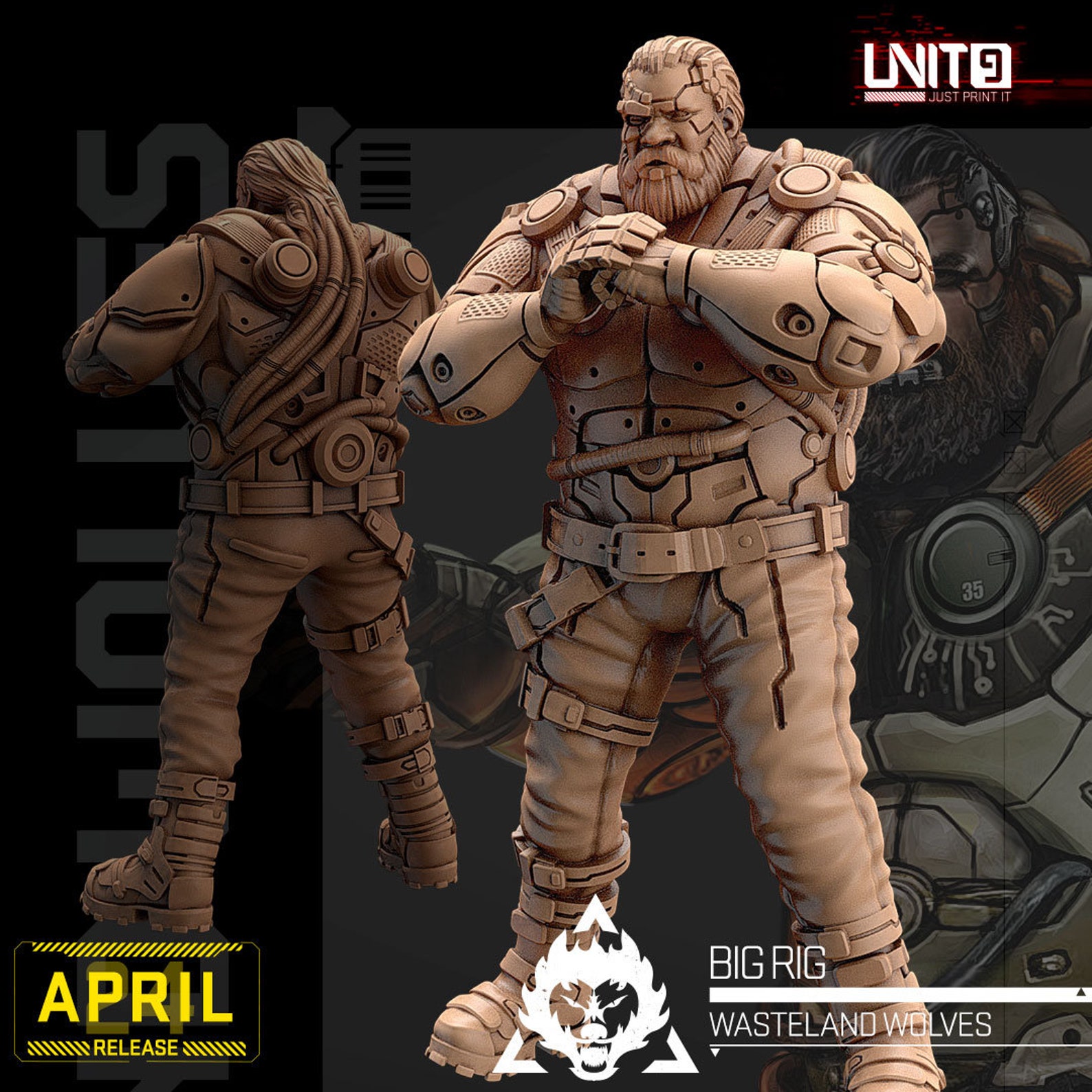 32mm Cyberpunk Big Rig by Unit 9 Tabletop Pathfinder Fantasy Cyberpunk ...