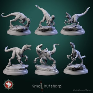32mm Mini Dino by White Werewolf Tavern Choose Your Figure Tabletop D&D Fantasy Resin Printed