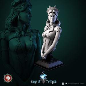 Annier Bust by White Werewolf Tavern Tabletop D&D Fantasy Resin Printed