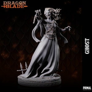 32mm Ghost - Dragonblade Choose Your Figure by Primal Collectibles Tabletop D&D Fantasy Resin Printed