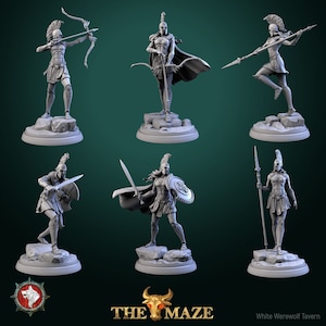 32mm Female Roman Soldiers by White Werewolf Tavern Choose Your Figure Tabletop D&D Fantasy Resin Printed