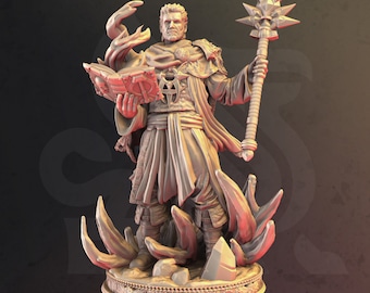 32/75mm Aaron the Mage by DM Stash Tabletop D&D Fantasy Resin Printed