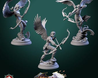 32mm Angel Archers by White Werewolf Tavern Choose Your Figure Tabletop D&D Fantasy Resin Printed