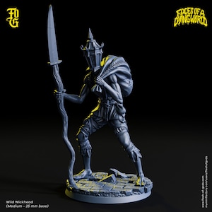 32mm Wickhead Thief Faces of a Dying World Mork Bork theme by Flesh of Gods Tabletop D&D Fantasy Resin Printed