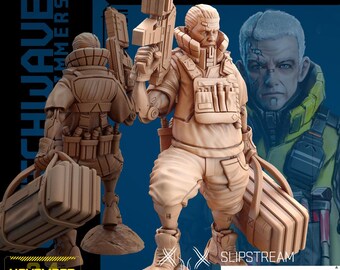 32mm Slip Stream by Unit 9 Tabletop Pathfinder Fantasy Cyberpunk Resin Printed