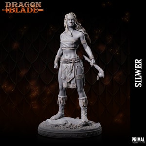 32/75mm Silwer the Female Druid by Primal Collectibles Tabletop D&D Fantasy Resin Printed