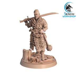 32mm Pan Wolodarsky Mercenary Leader by Signum Workshop Tabletop D&D Fantasy Resin Printed