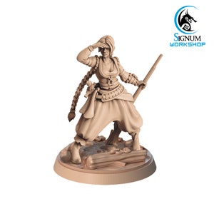 32mm Zoysa the Wandering Mercenary by Signum Workshop Tabletop D&D Fantasy Resin Printed