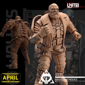 32mm Cyberpunk Volt Gunner by Unit 9 Tabletop Pathfinder Fantasy Cyberpunk Resin Printed