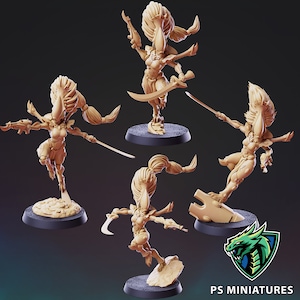 32mm Female Space Elf Wailing Phantom by Paul Scott Miniatures Choose Your Figure Tabletop D&D Fantasy Resin Printed