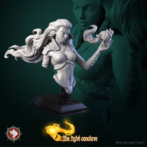Pey Ta Bust by White Werewolf Tavern Tabletop D&D Fantasy Resin Printed
