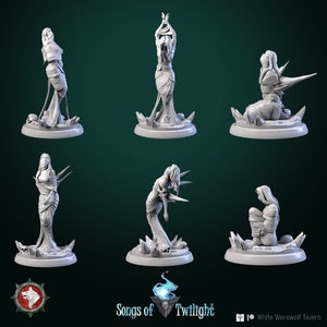 32mm Captives in Cocoons by White Werewolf Tavern Choose Your Figure Tabletop D&D Fantasy Resin Printed