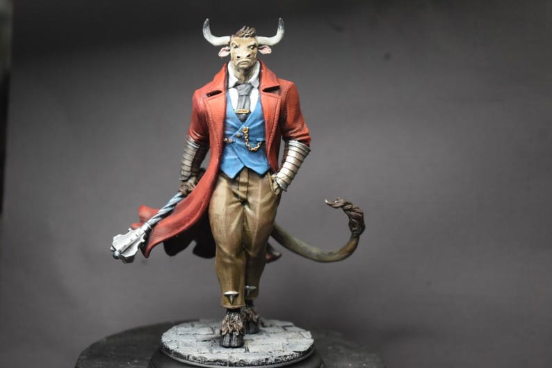 Minotaure 32/75 mm Mob Boss by DM Stash de table D&D Fantasy imprimé en résine image 3