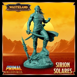 32/75mm Sirion the Warrior by Primal Collectibles Tabletop D&D Fantasy Resin Printed