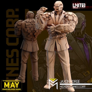 32mm Jaxon by Unit 9 Tabletop Pathfinder Fantasy Shadowrun Cyberpunk Resin Printed