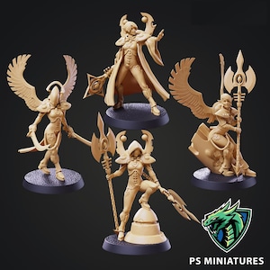 32mm Female Space Elf Warmancers 3 by Paul Scott Miniatures Choose Your Figure Tabletop D&D Fantasy Resin Printed
