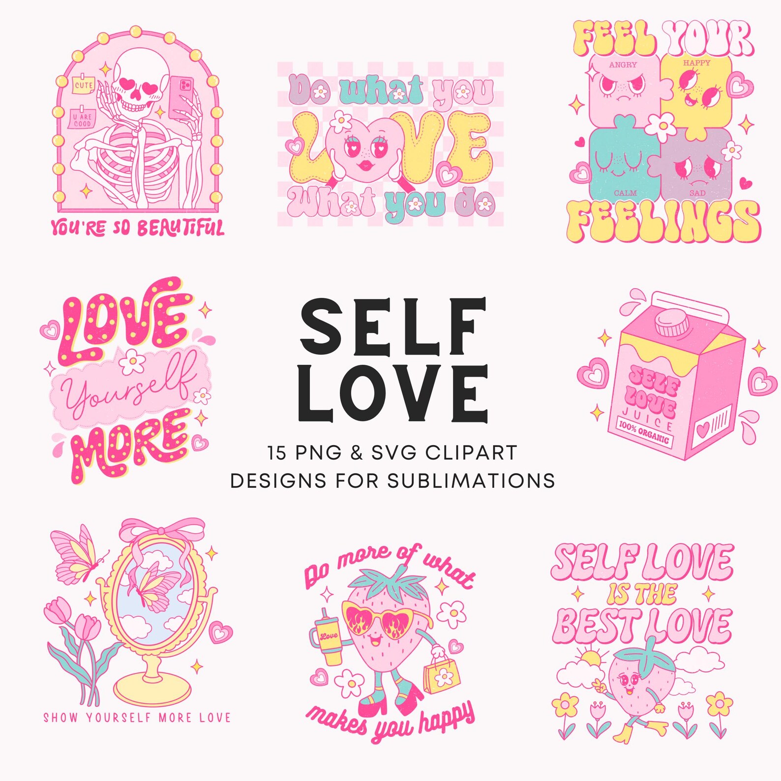 Self Love SVG Self Care PNG Love Yourself Svg Positive Affirmation Svg ...