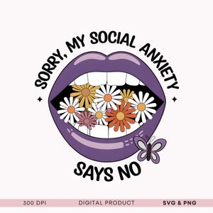 Angst SVG Unterstützung psychische Gesundheit Clipart Grafiken Illustration Bundle perfekt für T-Shirts psychische Gesundheit Aufkleber Merch Positivität PNG
