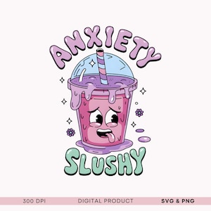 Anxiété SVG Soutien à la santé mentale Clipart graphiques Illustration Bundle parfait pour les t-shirts Autocollants de santé mentale Merch Positivity PNG