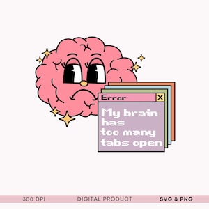 Lęk SVG Wsparcie Zdrowie psychiczne Clipart Grafika Ilustracja Pakiet Idealny na koszulki Zdrowie psychiczne Naklejki Merch Pozytywność PNG