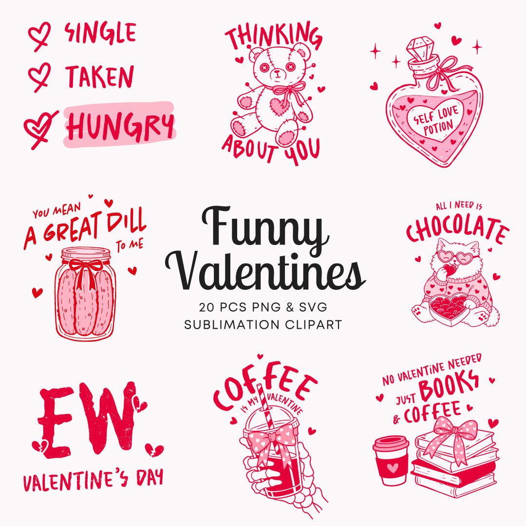 Valentines SVG Retro Valentines Png Bundle Retro Valentine Svg Groovy ...