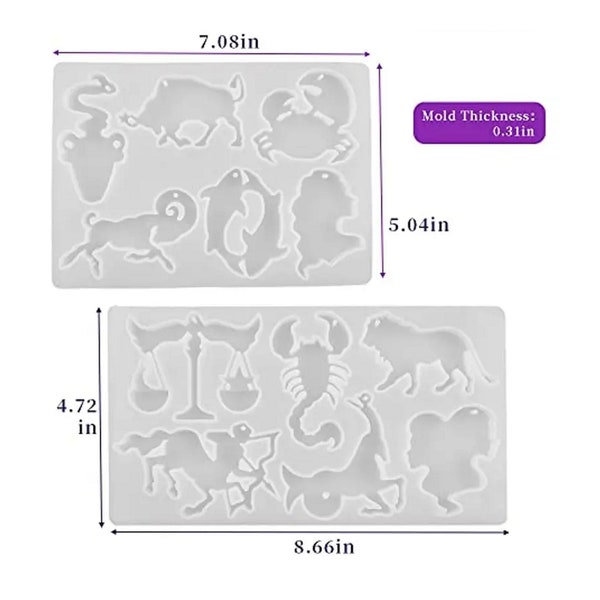 Silicone Mold Zodiac Etsy