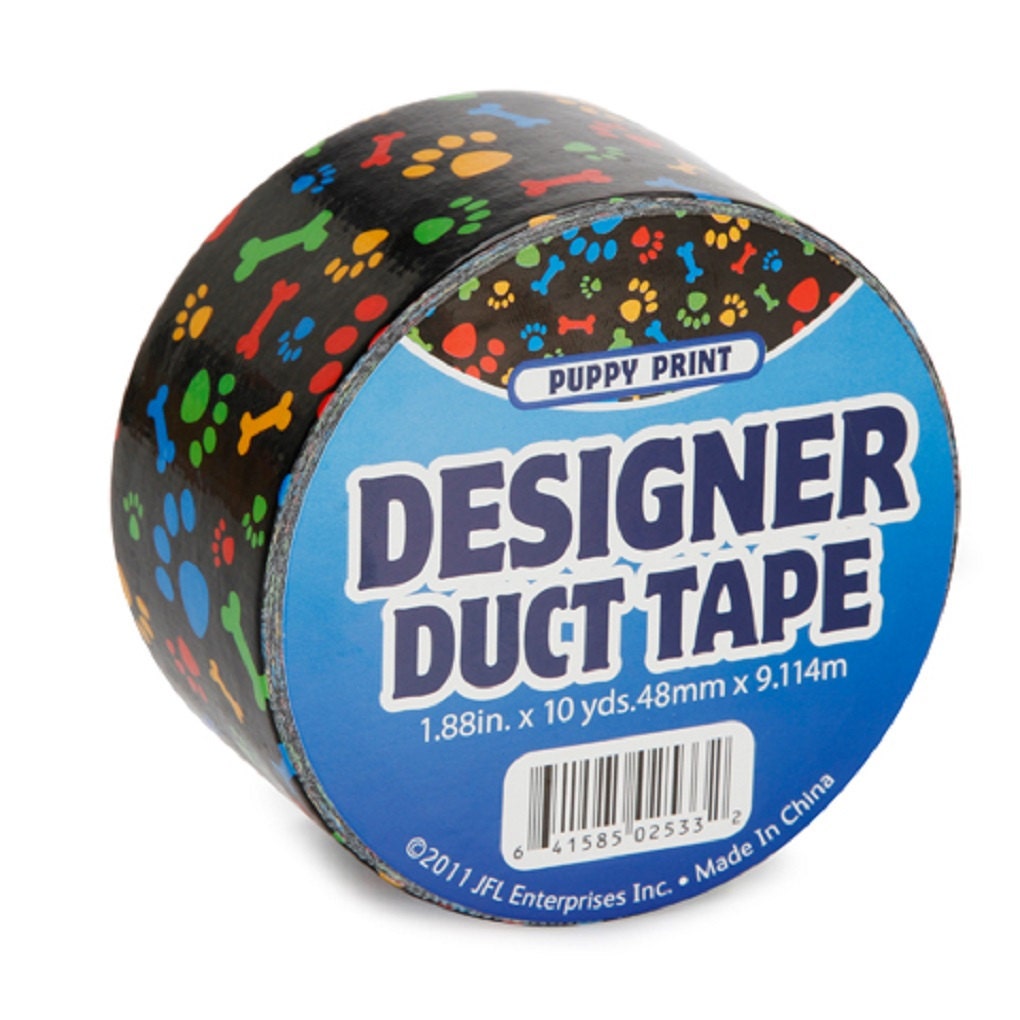 Craft Duct Tape Puppy Paw Print with Bones 10 yards per Etsy