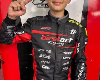 Customisable Go Kart F1 Race Suit Level-2 Standard Suit with Option to Add Custom Logos, Designs, Name, Flag, Number Etc with Free Shipping
