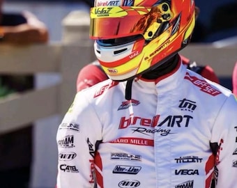 Customisable Go Kart F1 Race Suit Level-2 Standard Suit with Option to Add Custom Logos, Designs, Name, Flag, Number Etc with Free Shipping