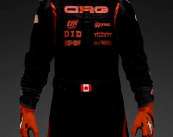 Customisable Go Kart F1 Race Suit Level-2 Standard Suit with Option to Add Custom Logos, Designs, Name, Flag, Number Etc with Free Shipping