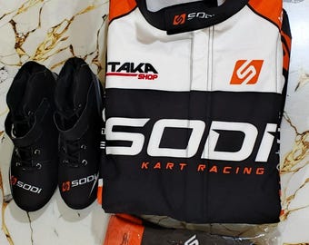Customisable Go Kart F1 Race Suit Level-2 Standard Suit with Option to Add Custom Logos, Designs, Name, Flag, Number Etc with Free Shipping