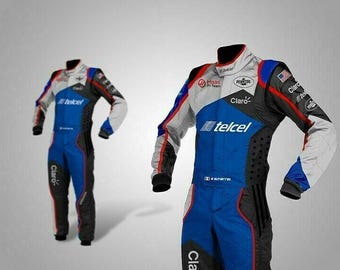 Customisable Go Kart F1 Race Suit Level-2 Standard Suit with Option to Add Custom Logos, Designs, Name, Flag, Number Etc with Free Shipping