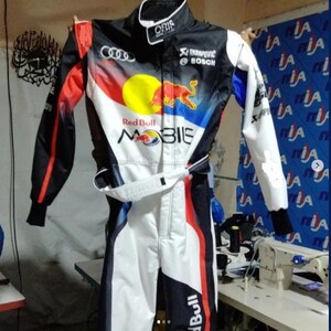 Customisable Go Kart F1 Race Suit Level-2 Standard Suit with Option to Add Custom Logos, Designs, Name, Flag, Number Etc with Free Shipping