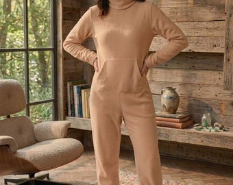Unisex Kids & Adult Ultra-Warm Polar Fleece One-Piece Footed Pajamas with Lockable Zipper on Rear or Front (Customizable)