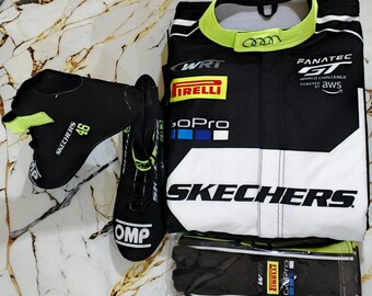 Customisable Go Kart F1 Race Suit Level-2 Standard Suit with Option to Add Custom Logos, Designs, Name, Flag, Number Etc with Free Shipping