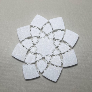 Articulating 3D Printed Coaster -  Flower/Star Coaster - Functional Modern Home & Office Décor - Perfect Gifts for Her