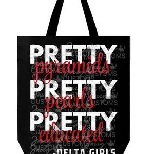 Delta Sigma Theta Totebag DST 1913 Greek Letters Delta Sigma Theta Perfect Gift Tote bag