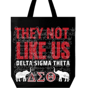 Delta Sigma Theta Totebag DST 1913 Greek Letters Delta Sigma Theta Perfect Gift Tote bag
