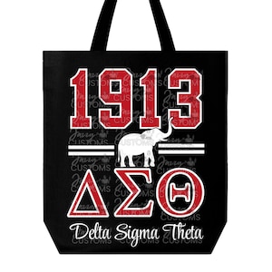 Delta Sigma Theta Tote bag DST 1913 Greek Letters Delta Sigma Theta Perfect Gift Tote bag
