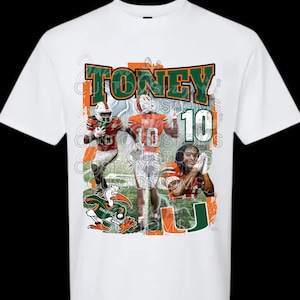 Malachi Toney University of Miami Wide Receiver Football Player PNG