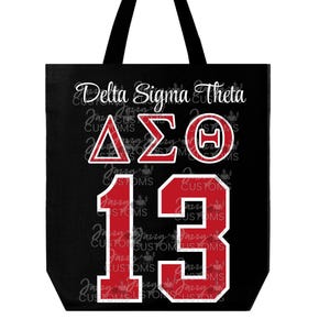Delta Sigma Theta Tote bag DST 1913 Greek Letters Delta Sigma Theta Perfect Gift Tote bag