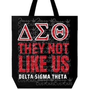 Delta Sigma Theta Totebag DST 1913 Greek Letters Delta Sigma Theta Perfect Gift Tote bag