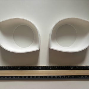 Fursuit Eye Blanks - sharp with curved inside