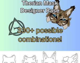 Therian Mask Designer Base - PSD File