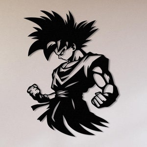 Anime Metall Wand Kunst, Manga Wohndekor, Gamer Zimmer Dekor, Anime Poster, Manga-Liebhaber Geschenk, Gothic Zimmer Kunst, Drachen Kunst, japanische Wand-Dekor