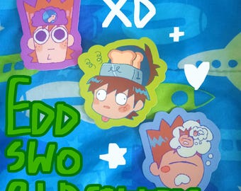 silly edd world guys stickers vinyl glossy